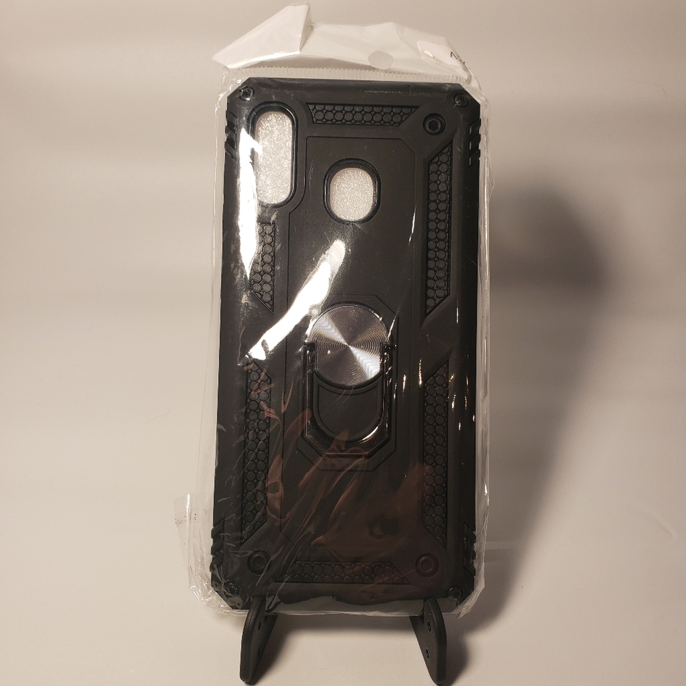 Galaxy A20 Protective Phone Case with Ring Stand